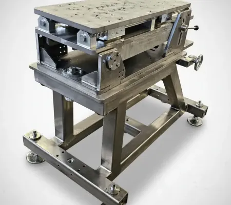 20 mm Shooting Test Stand — stainless steel design