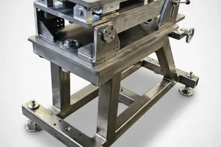 20 mm Shooting Test Stand — stainless steel design