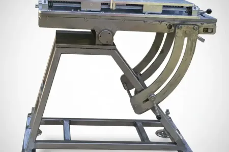 45° Shooting Test Stand — all-stainless-steel design