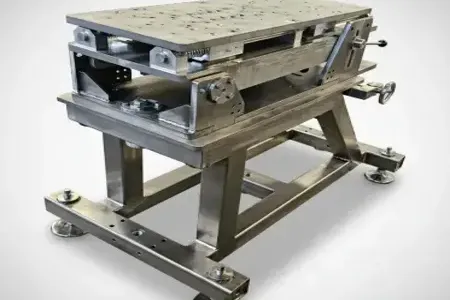 20 mm Shooting Test Stand — stainless steel design